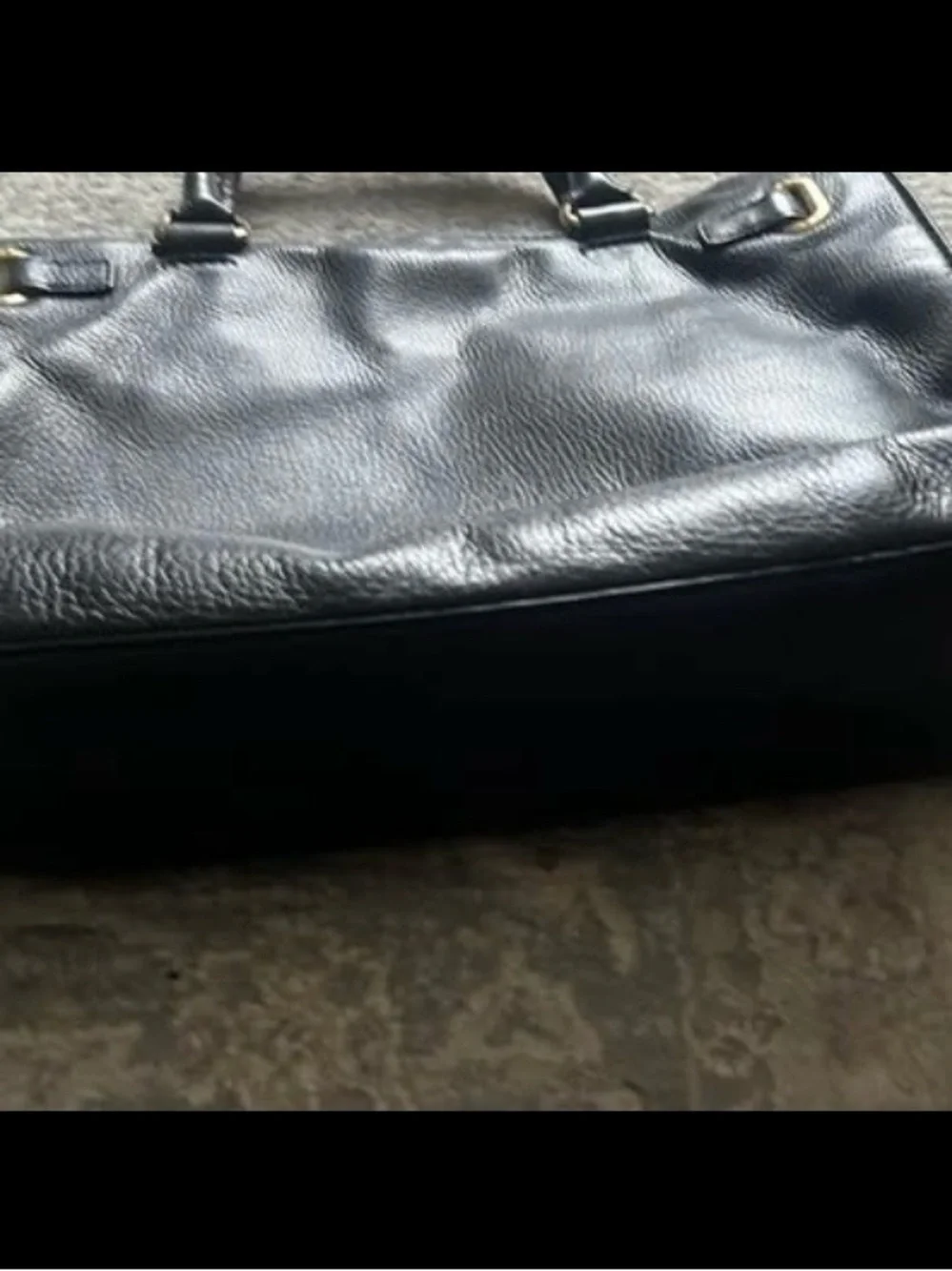 Michael Kors black leather bag
